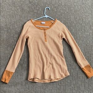 Columbia burnt orange pattern long sleeve